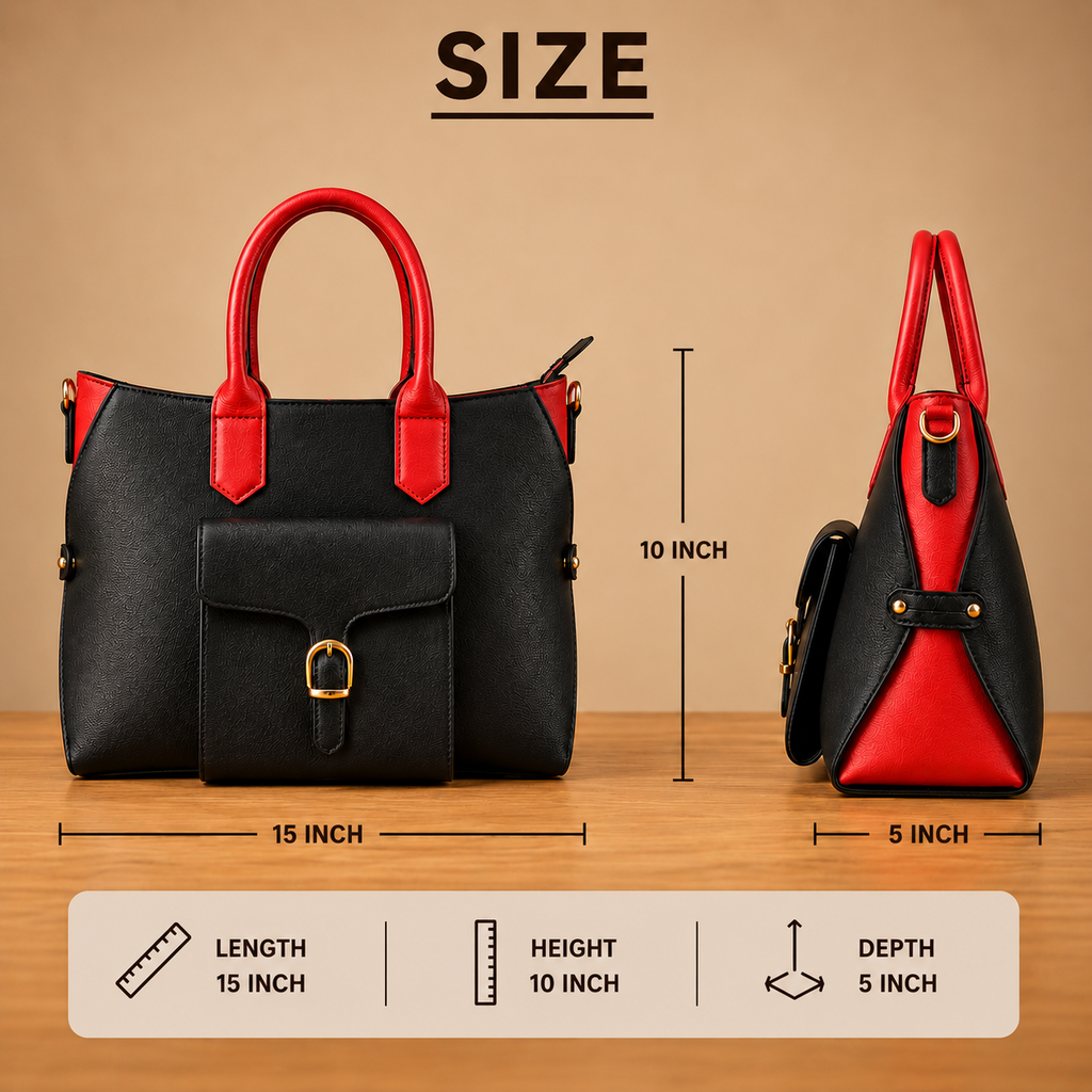 Structured Satchel Bag