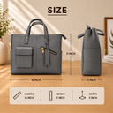 Structured Tote Bag - Grey
