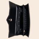 Color Panel Leather Purse