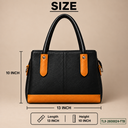 Elegant Two-Tone Handbag
