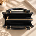 Printed Leather Satchel Bag