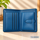 Navy Crest Bifold Wallet