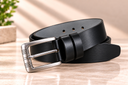 Black Prestige Leather Belt