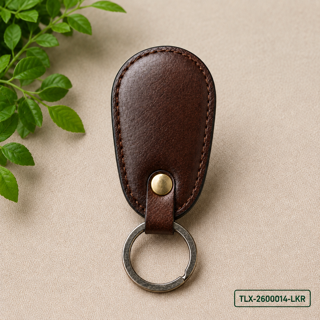 Leather Key Ring – Brown