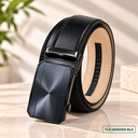 Premium Black Gear-Lock Leather Belt