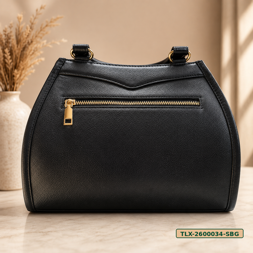 Printed Leather Satchel Bag