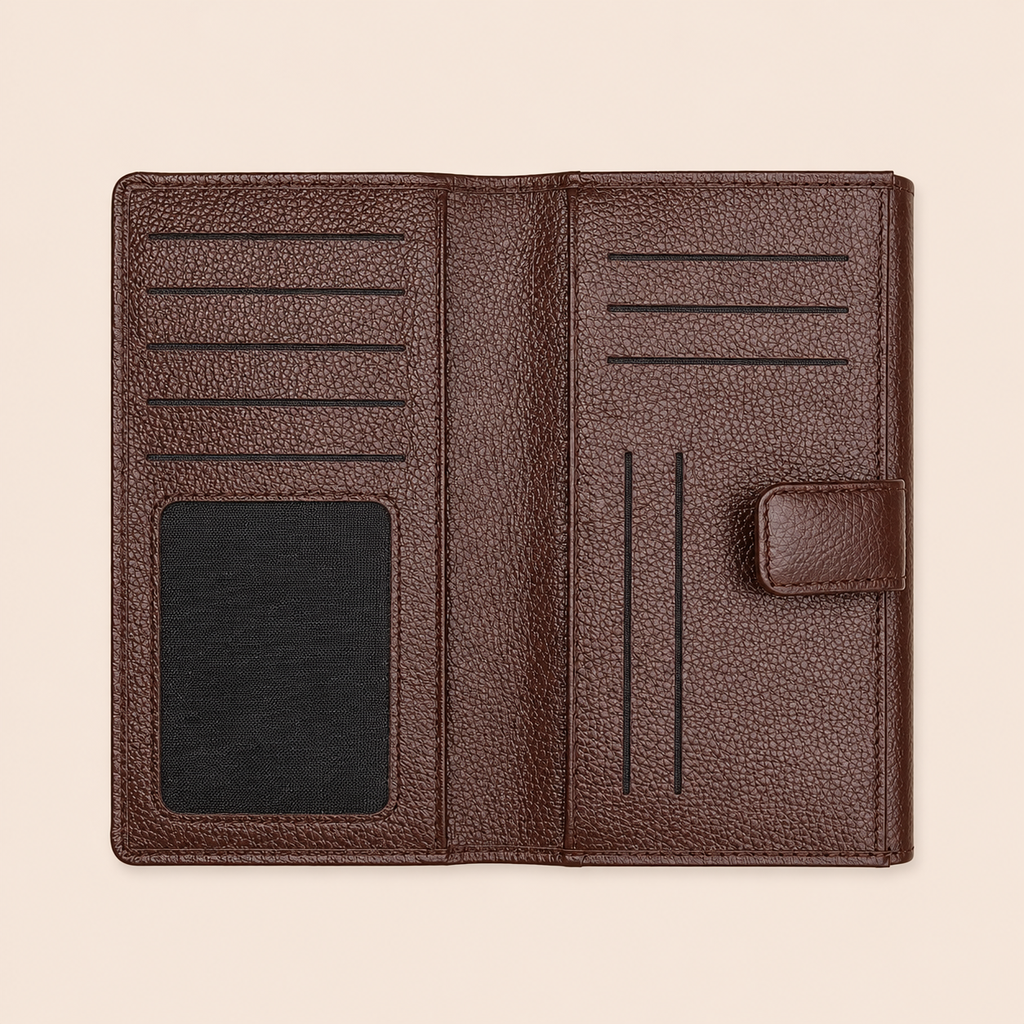 Brown Snap Wallet