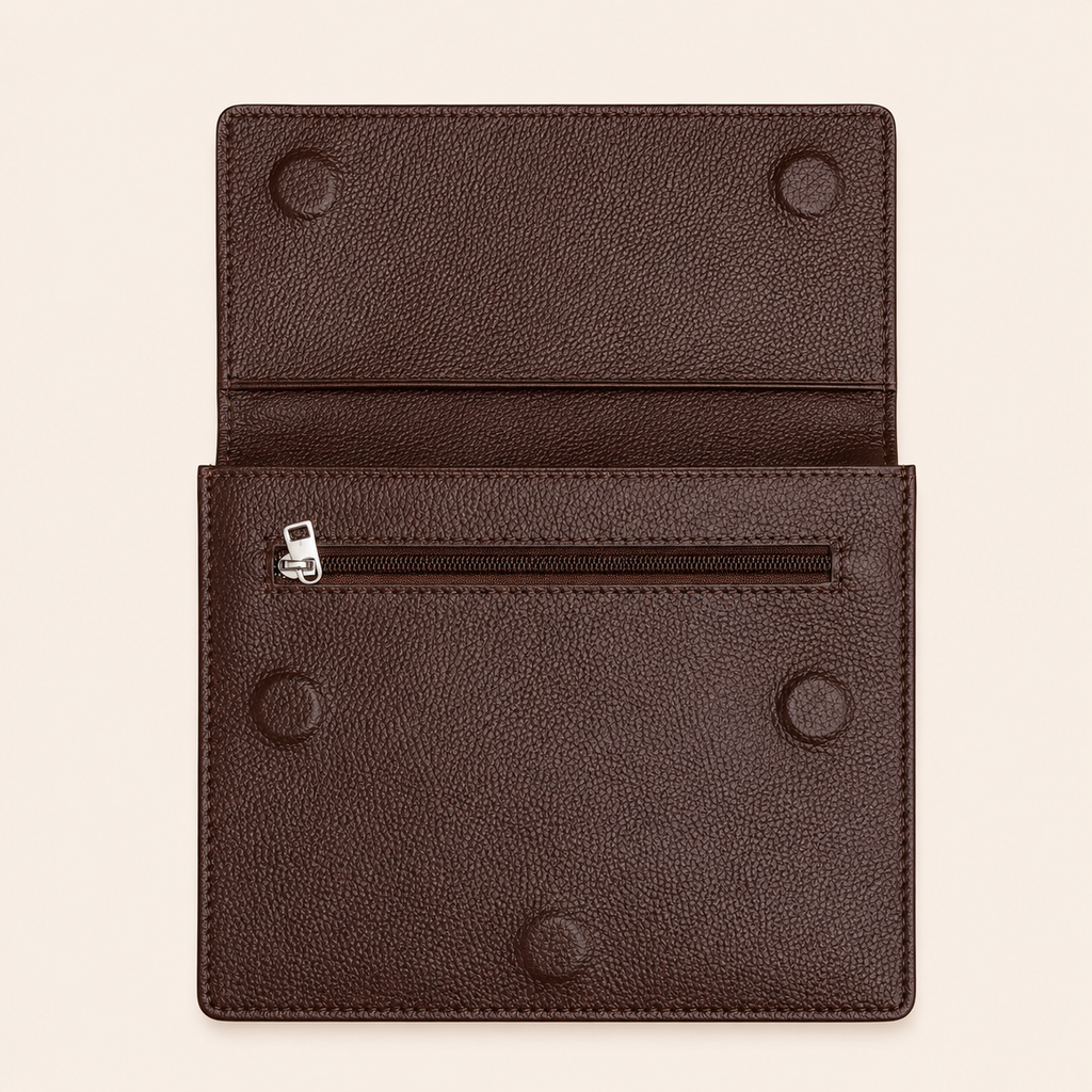 Brown Snap Wallet