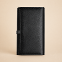 Leather Clutch Wallet - Black