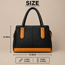 Elegant Two-Tone Handbag