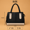 Elegant Two-Tone Handbag