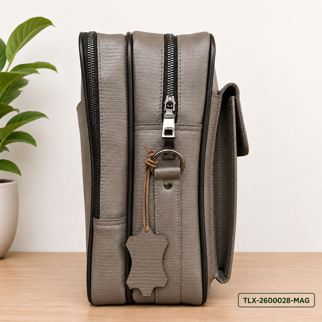 Leather Multi-Compartment Carry Bag