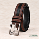 Executive Two-Tone Leather Belt