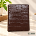 Walnut Crest Bifold Wallet