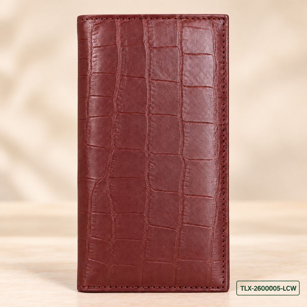 Luxury Crocodile-Pattern Long Wallet