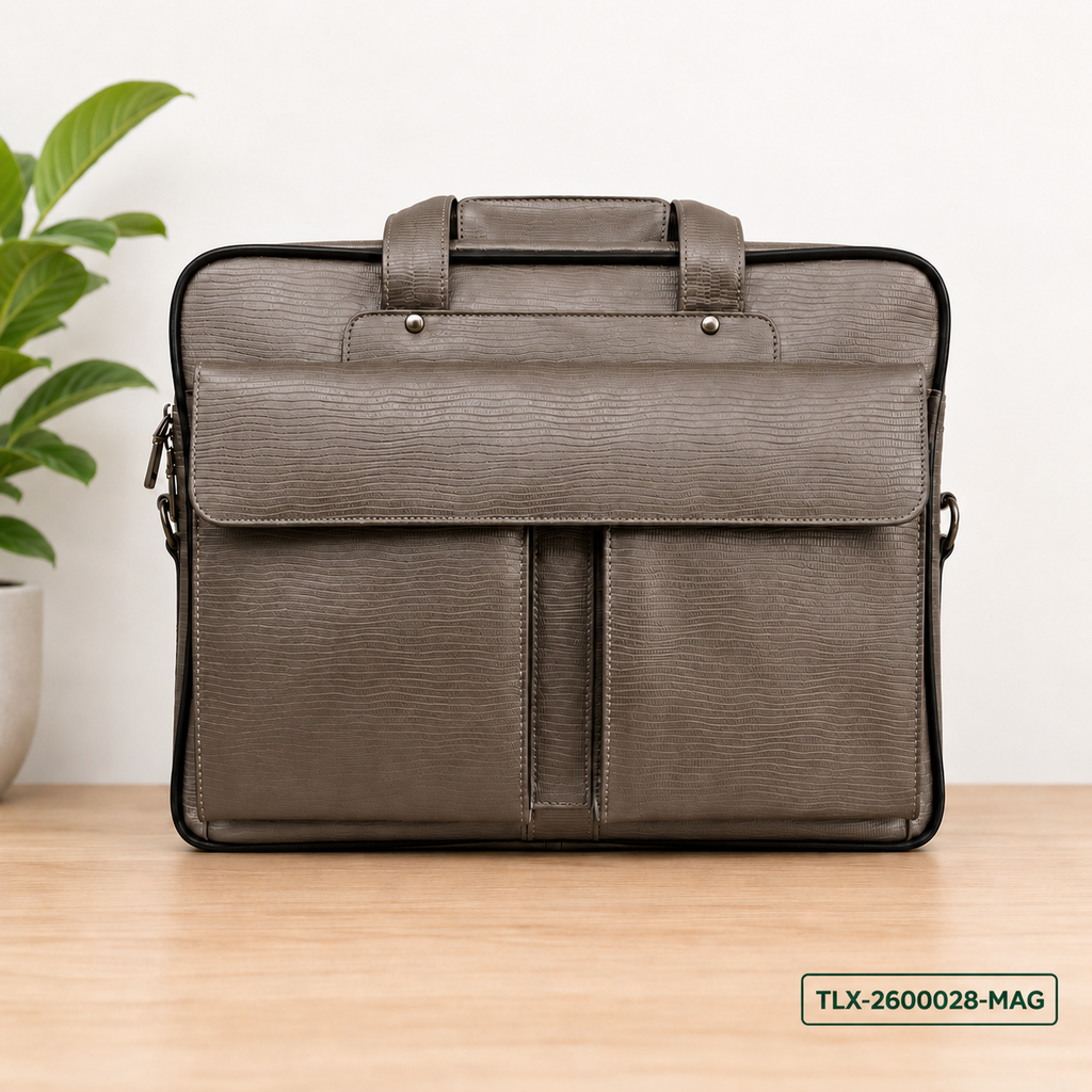 Leather Multi-Compartment Carry Bag