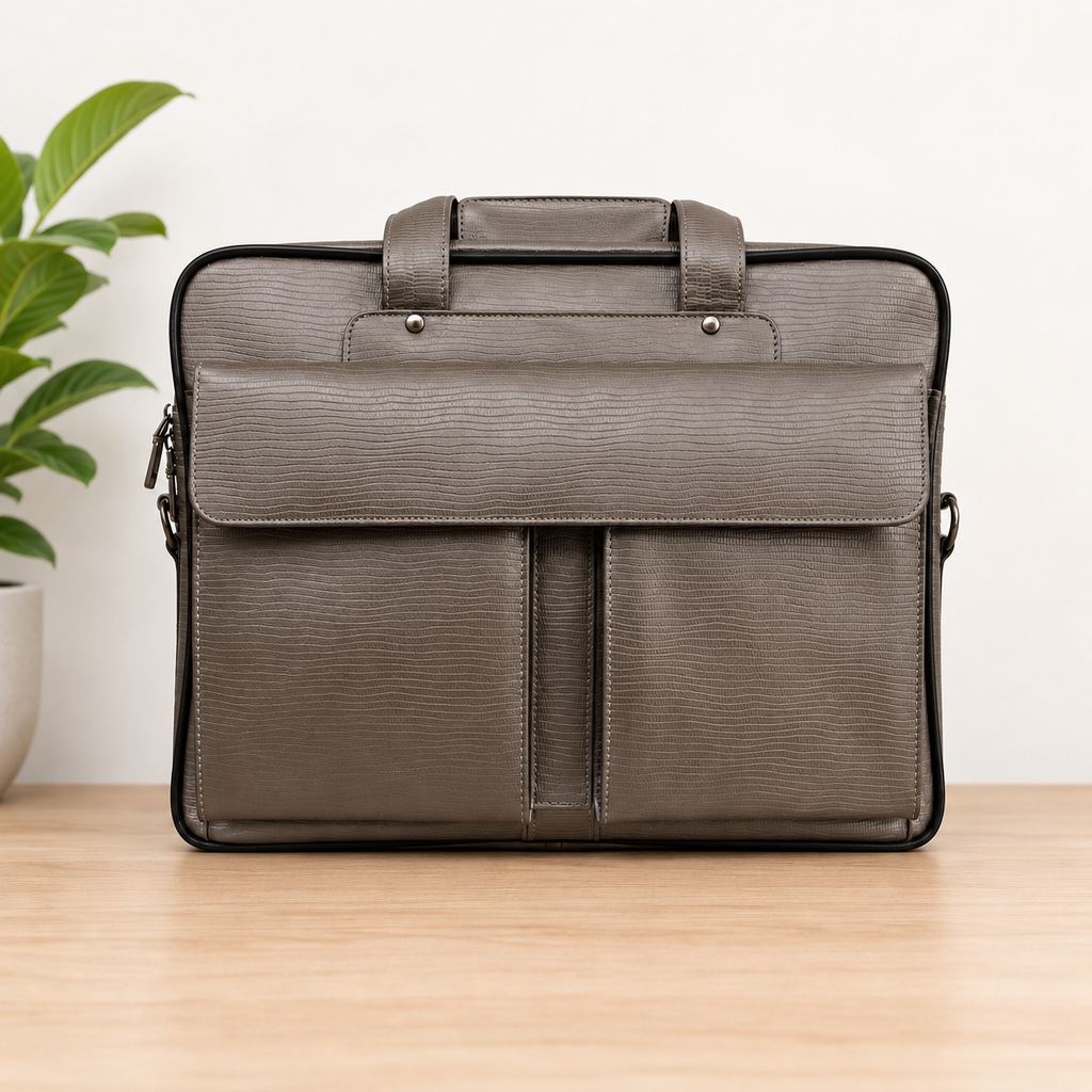 Leather Multi-Compartment Carry Bag