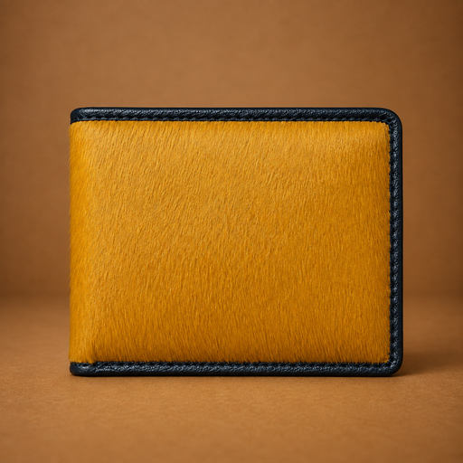 Hair-On Leather Bi-Fold Wallet