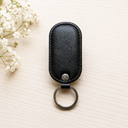 Leather Key Ring - Black