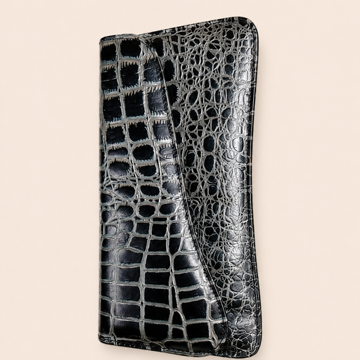 Ladies Leather Purse - Green Pattern
