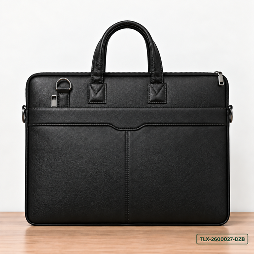 Leather Dual-Zip Work Bag